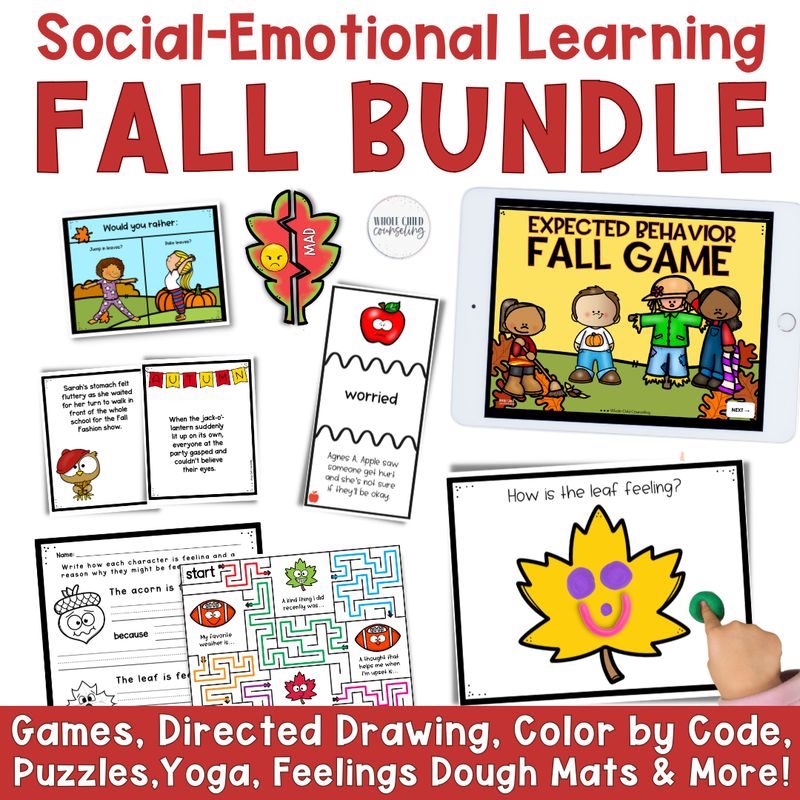 Social-Emotional Learning and Counseling Fall Bundle