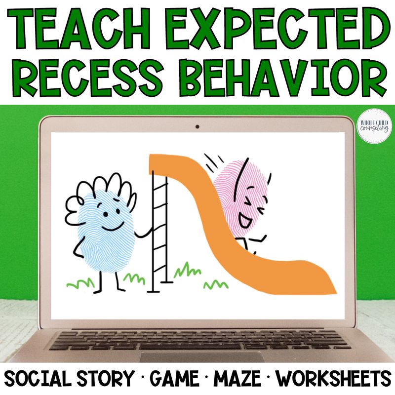 Fingerprint Friends: Teach Expected vs. Unexpected Recess Behavior