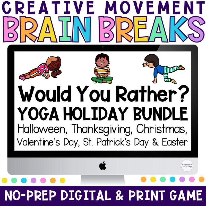 Holiday Would You Rather Yoga Game Bundle