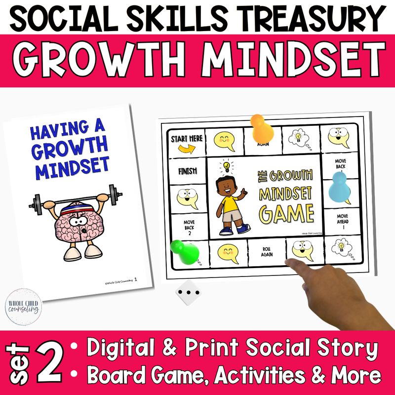 I Can Have a Growth Mindset Social Story and Game Set 2