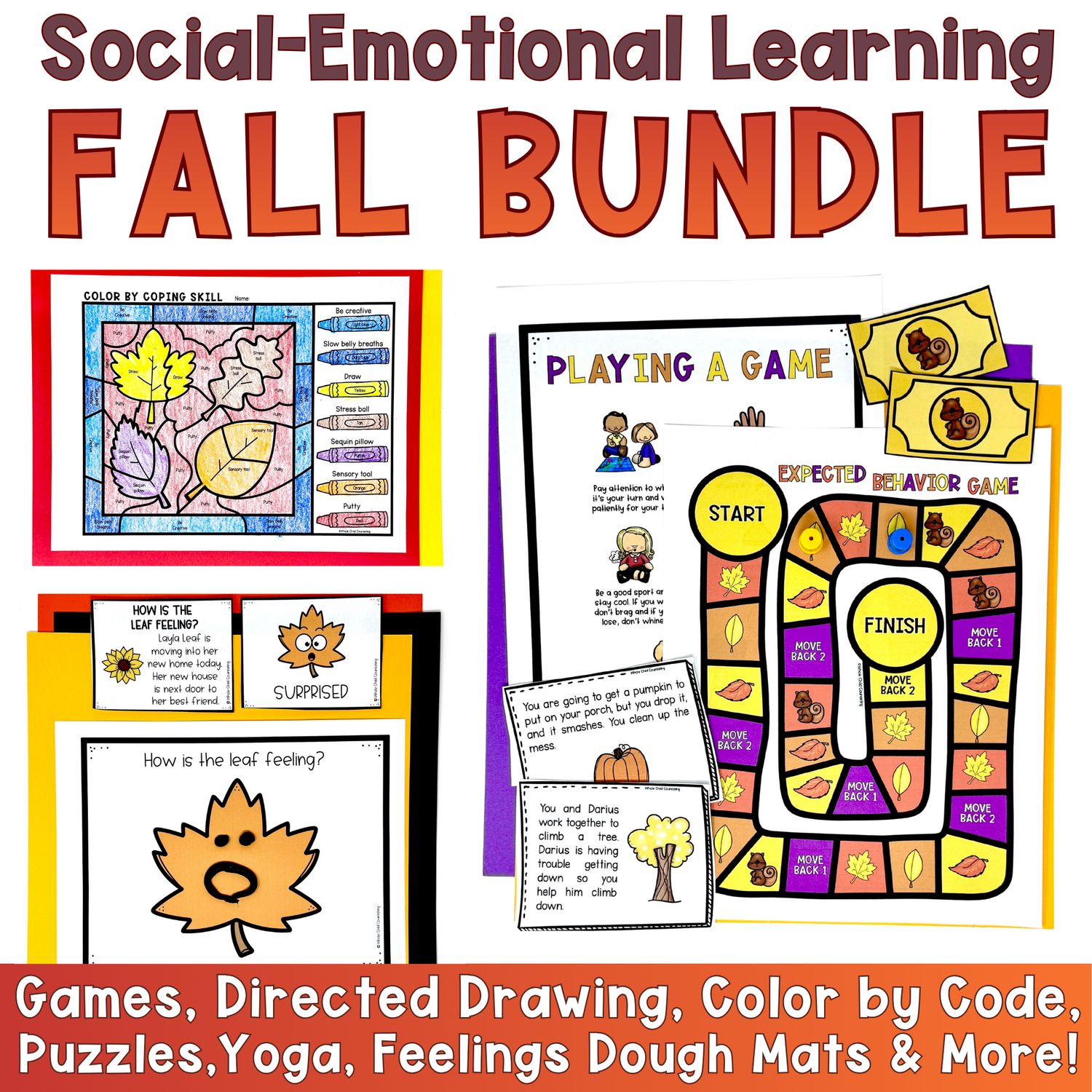 Social-Emotional Learning and Counseling Fall Bundle