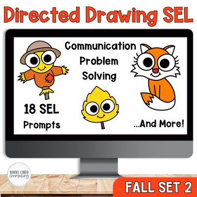 Directed Drawing Fall Set 2 Social Emotional Learning Activity