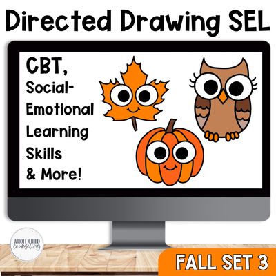 Directed Drawing Fall Set 3 Social Emotional Learning Activity