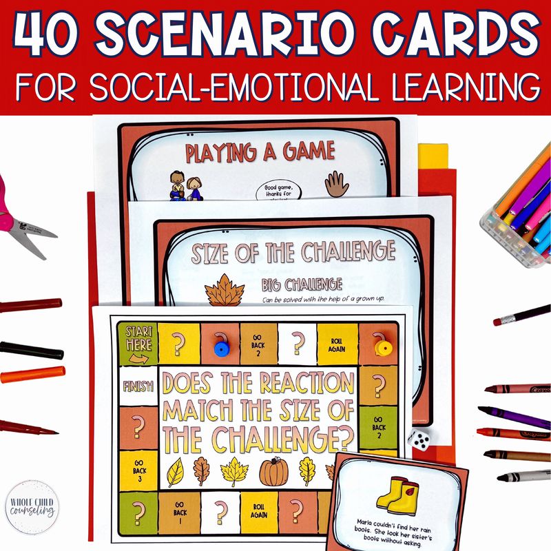 10 Digital and Print Fall SEL and Counseling Game Boards