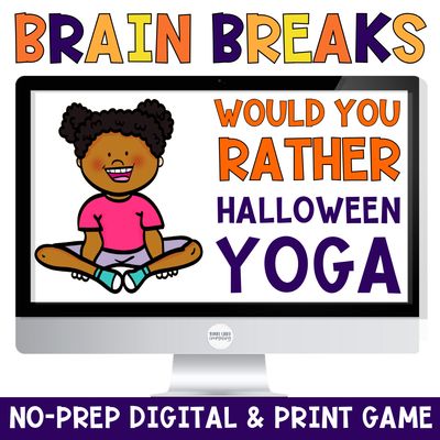 Halloween Would You Rather Yoga Game | Digital + Print