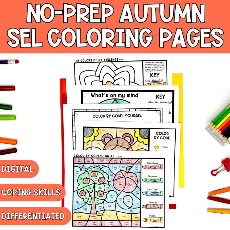 Fall Feelings Color By Code Bundle