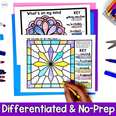 Snowman Color by Code | Winter Feelings &amp; Coping Skills Coloring Activity + Digital Game