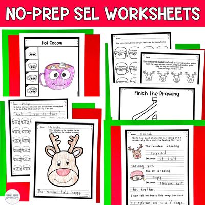 Christmas Feelings Puzzles for Kids | Emotions Matching Activities