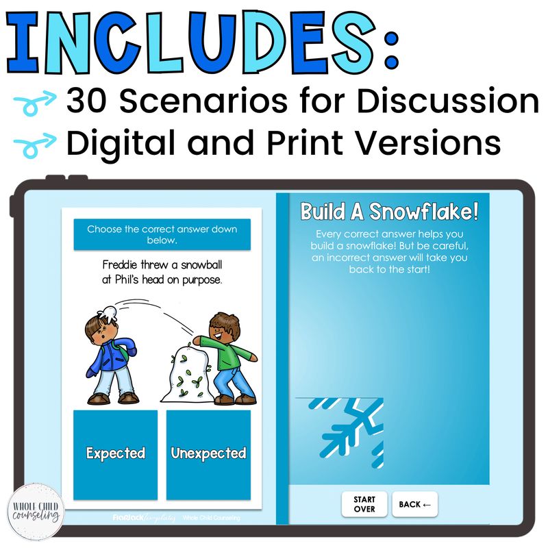Winter Expected Behavior Print and Digital Game
