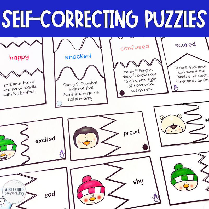Winter Feelings Puzzles Activities