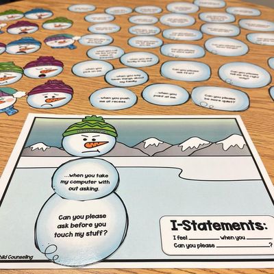 I-Statements Snowman Activity | Conflict Resolution &amp; Problem Solving