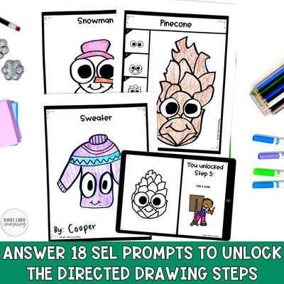 Winter SEL Directed Drawing Set 3