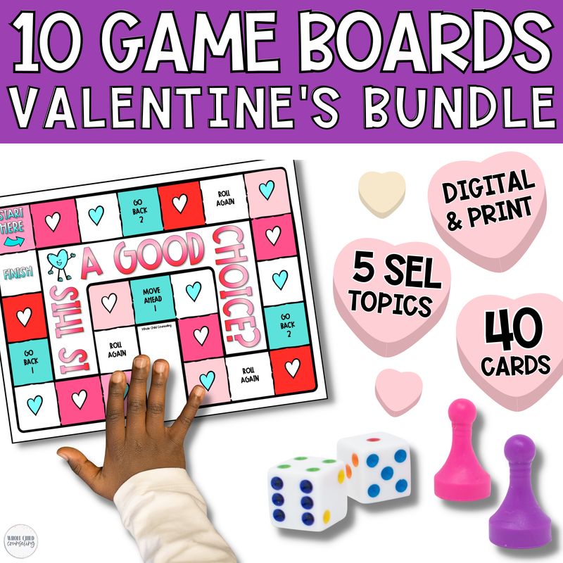 Valentine's Day SEL Board Games Bundle