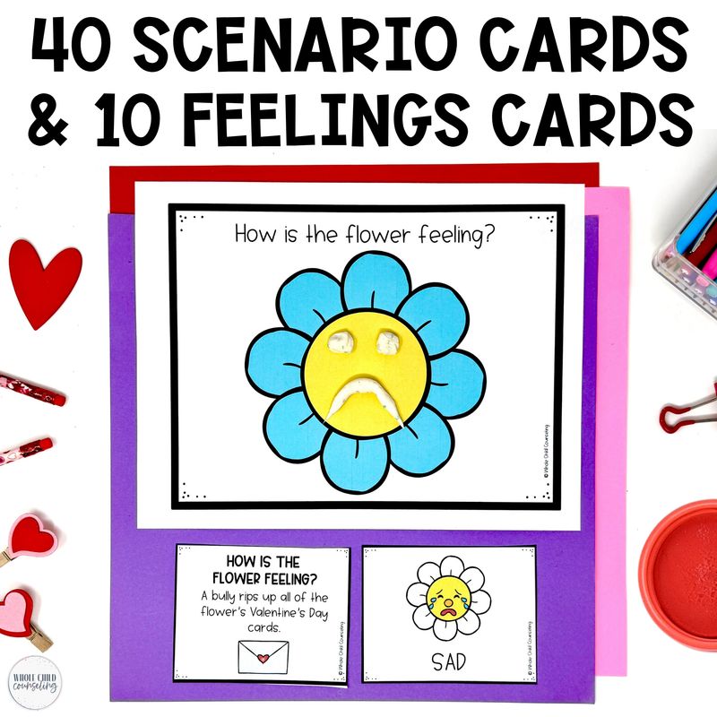 Valentine's Day Play Dough and Drawing Mats for Social Emotional Learning