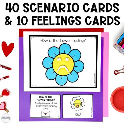 Valentine's Day Play Dough and Drawing Mats for Social Emotional Learning