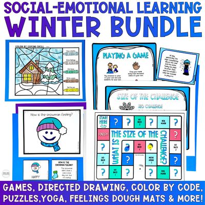 Winter Counseling and Social-Emotional Learning Bundle