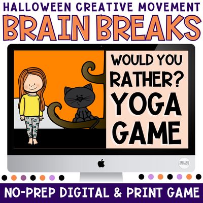 Halloween Creative Movement &amp; Yoga Game | Digital + Print