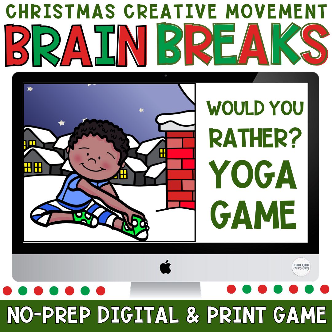 Christmas Would You Rather Creative Movement Yoga Game