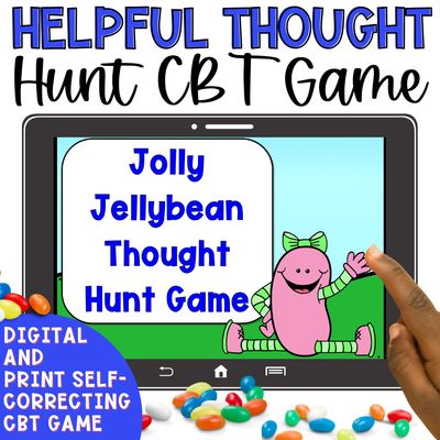 Jolly Jellybean Helpful Thought Hunt | CBT Thinking Skills Game for Kids