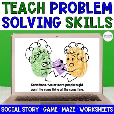 Conflict Resolution &amp; Problem Solving Social Story | Expected Behavior SEL Activities