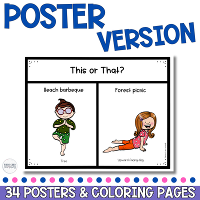 Would You Rather Yoga Game Set 6 | This or That Movement Brain Breaks (Digital + Print)