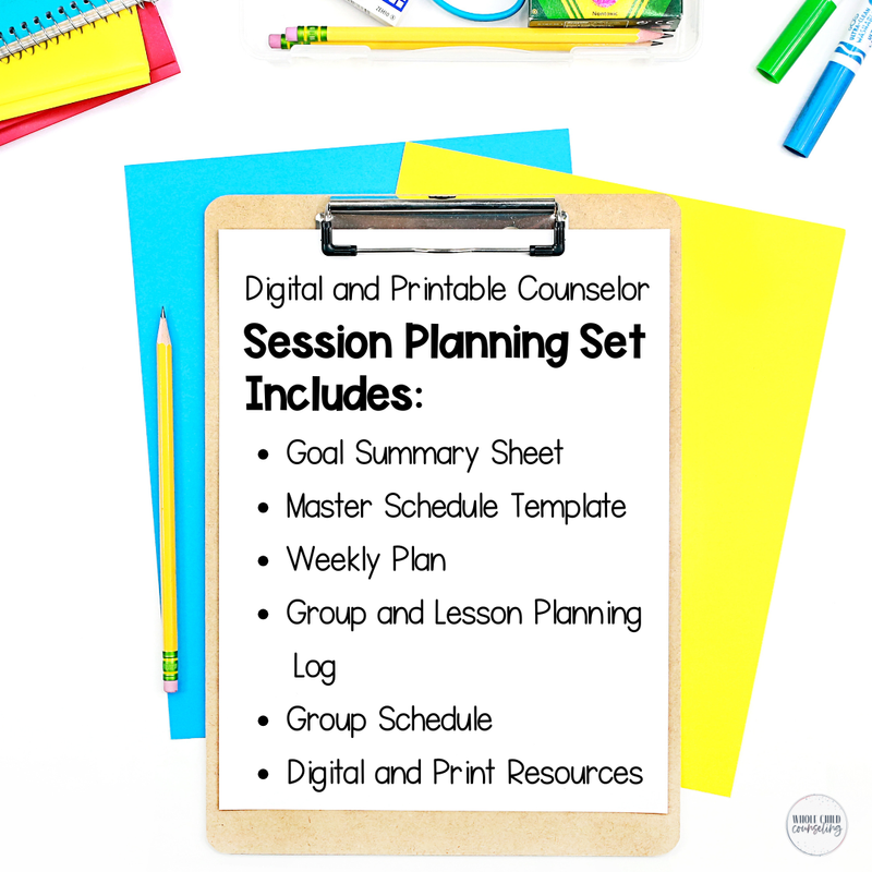 Counselor Organization Session Planning Set