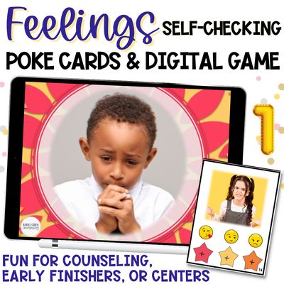 Naming Feelings Game Set 1 | Digital &amp; Printable SEL Activity