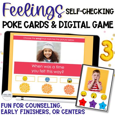Naming Feelings Game Set 3 | Digital &amp; Printable SEL Activity