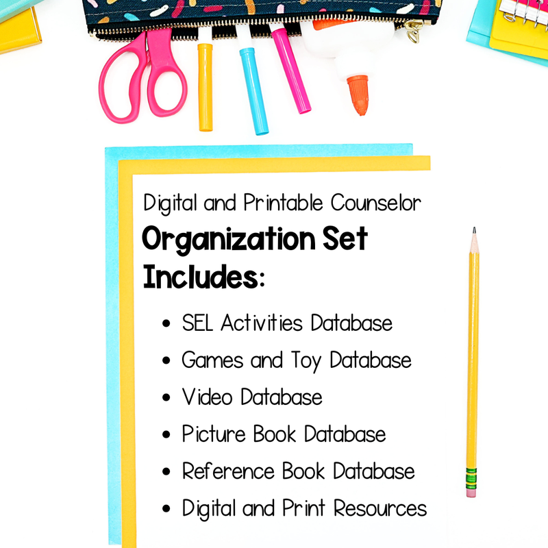 Counselor Organization Searchable Spreadsheet and Database Set