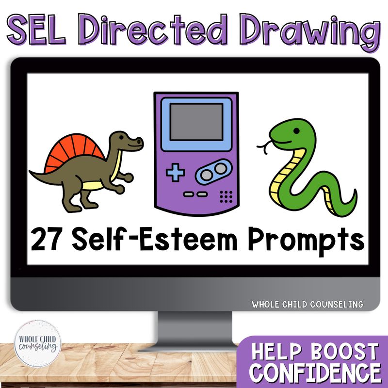 Self Esteem SEL Directed Drawing Set 3
