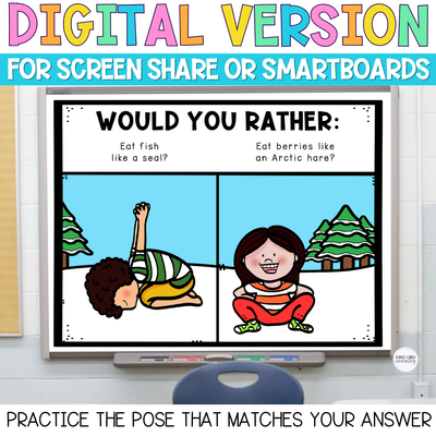 Arctic Habitat Would You Rather Yoga Game