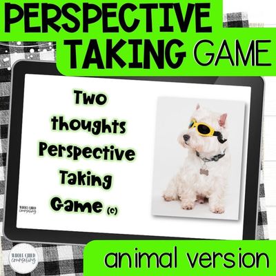 Two Thoughts Perspective Taking Game | Animal Photos, Theory of Mind &amp; Social Skills