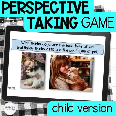 Two Thoughts Perspective Taking Game for Kids | Flexible Thinking &amp; Social Skills Activity