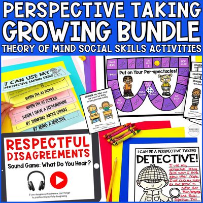 Perspective Taking &amp; Theory of Mind Social Skills Activity Bundle for Kids