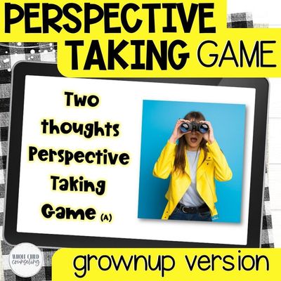 Two Thoughts Perspective Taking Game | Grownup Photos, Flexible Thinking &amp; Social Skills