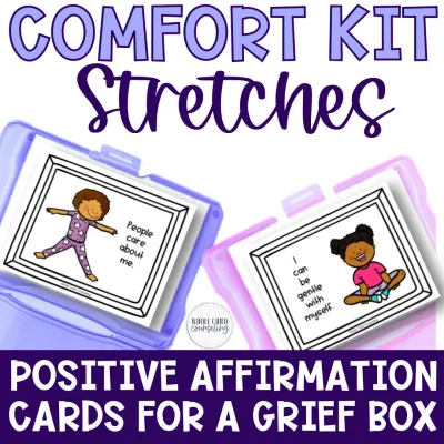 Positive Affirmation Yoga Cards for Kids | Grief, Loss &amp; Calming