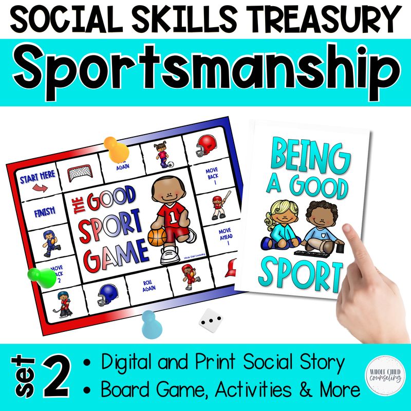Sportsmanship Social Skills Game Digital and Print Set 2: Social Skills Treasury