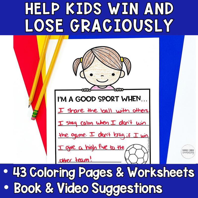 Sportsmanship Social Skills Game Digital and Print Set 2: Social Skills Treasury