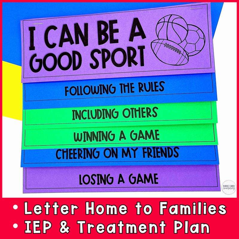 Sportsmanship Social Skills Game Digital and Print Bundle