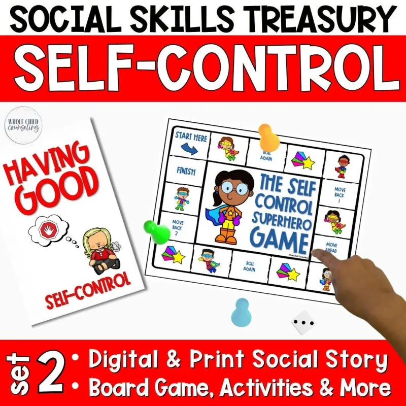 Social Skills Treasury Self-Control Set 2
