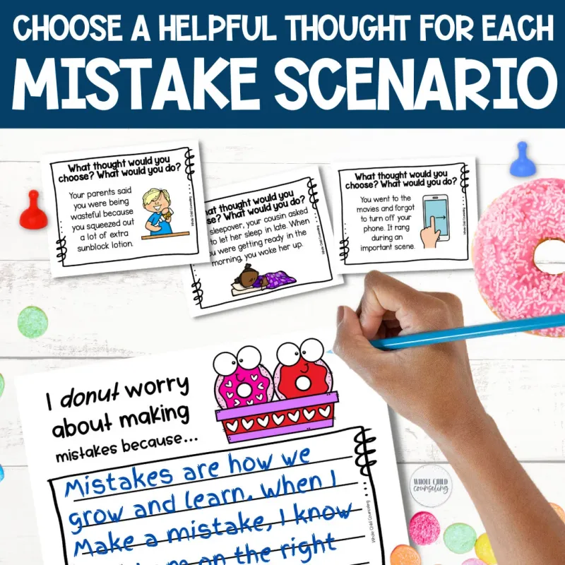 Donut Worry About Making Mistakes Flexible Thinking Game: Skills for Big Feelings