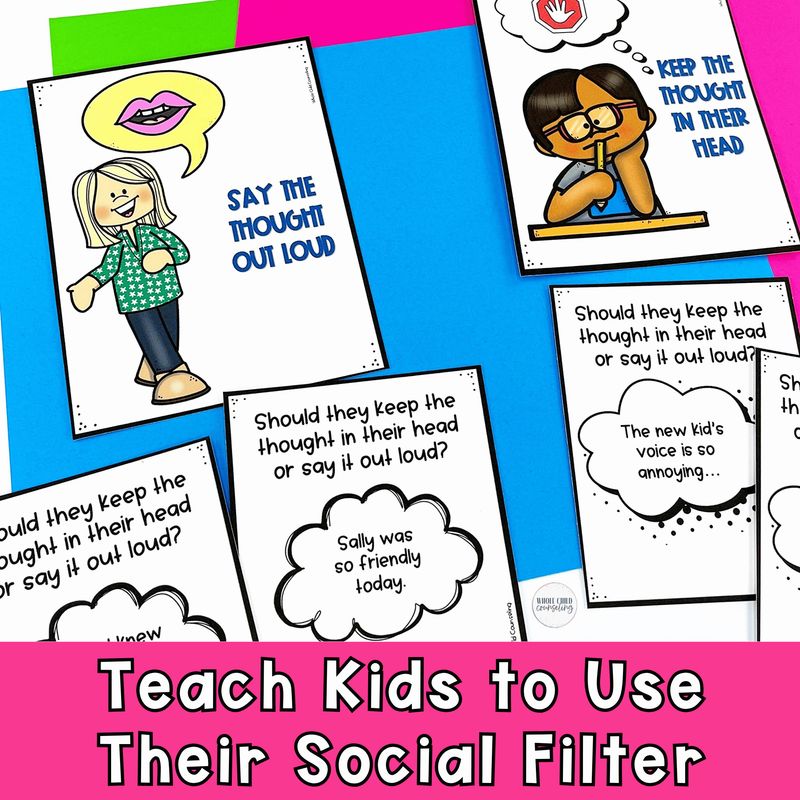 Self-Control Activities Set 1 - Social Skills Treasury