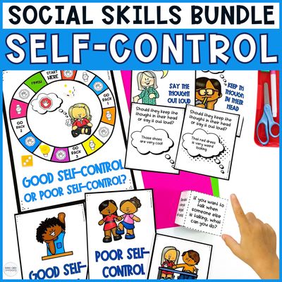 Self-Control &amp; Impulse Control Activities Bundle | Social Skills Treasury Sets 1–3