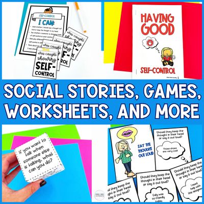 Self-Control &amp; Impulse Control Activities Bundle | Social Skills Treasury Sets 1–3