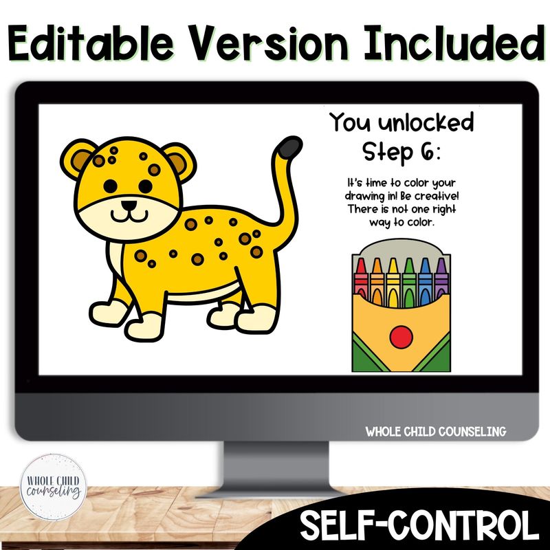 Self Control Lunch Bunch Placements &amp; Directed Drawing Set