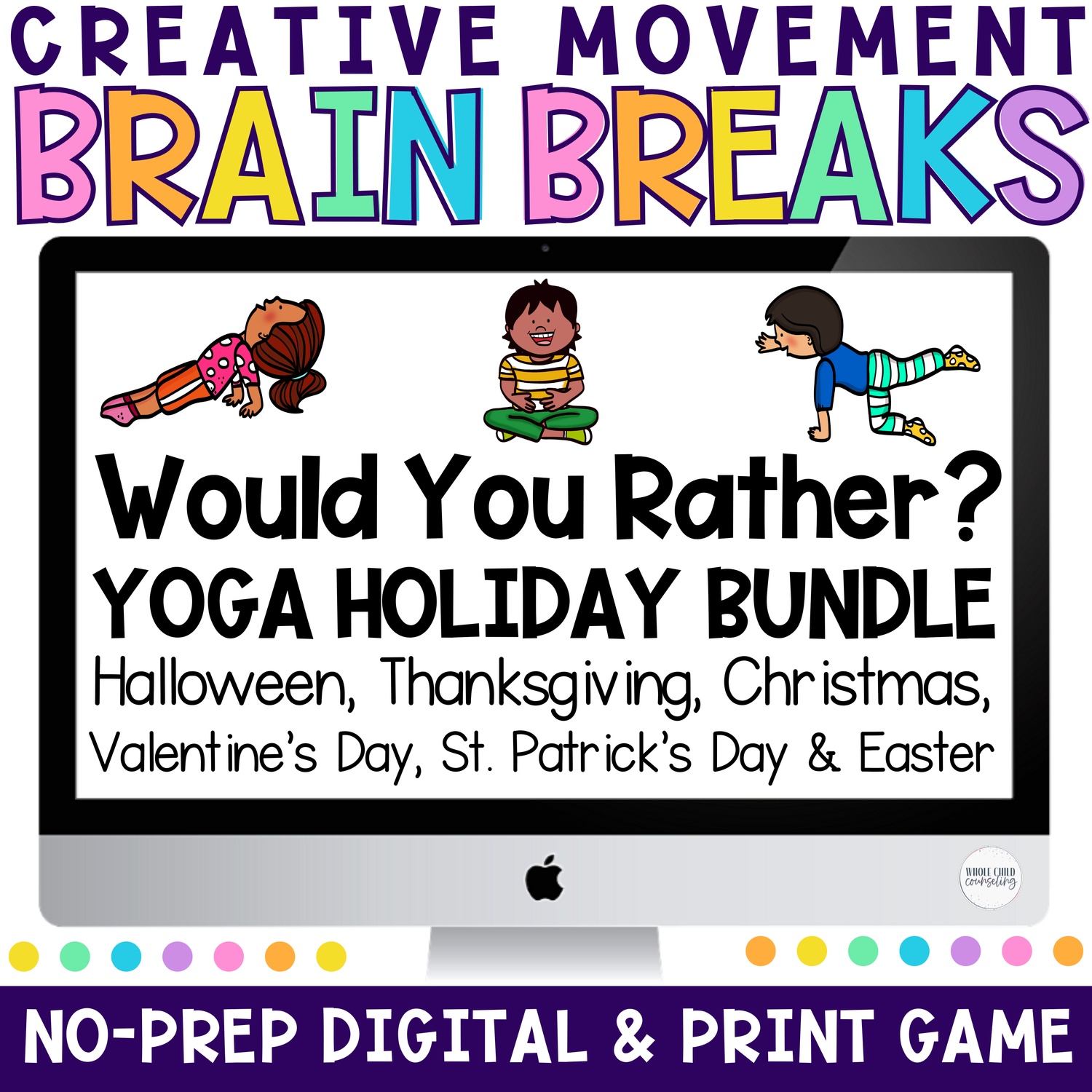 Holiday Would You Rather Yoga Game Bundle