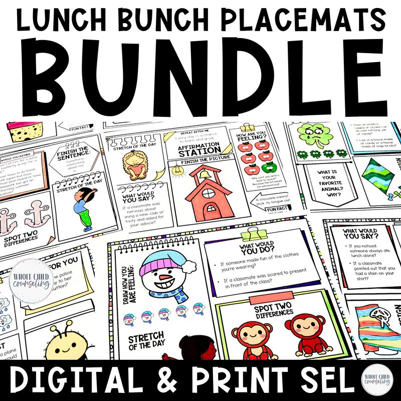 Lunch Bunch Placements Growing Bundle