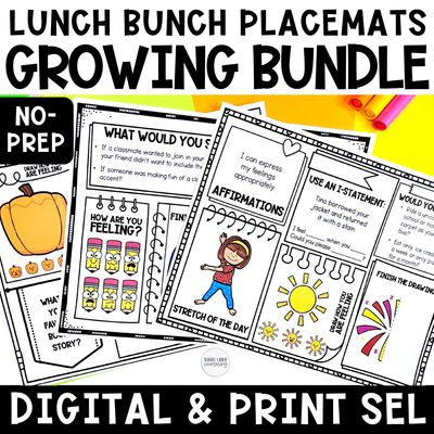 Lunch Bunch Placements Growing Bundle