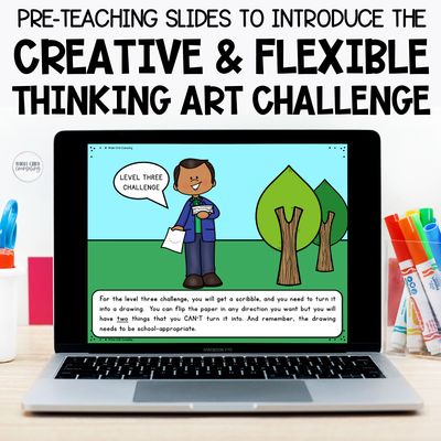 100+ Flexible Thinking No-Prep Differentiated Art Challenges