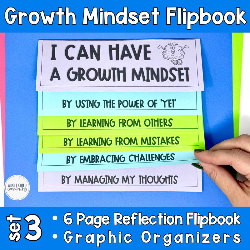Growth Mindset for Upper Elementary Social Skills Set 3